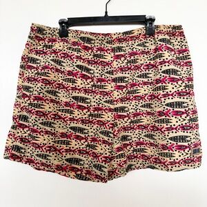 Vintage SIDEOUT Swim Trunks 90s Abstract Fish Print Retro Surf Board Shorts - XL